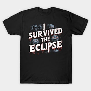 I Survived The Eclipse Funny Eclipse 2024 shirt -Eclipse Tee T-Shirt